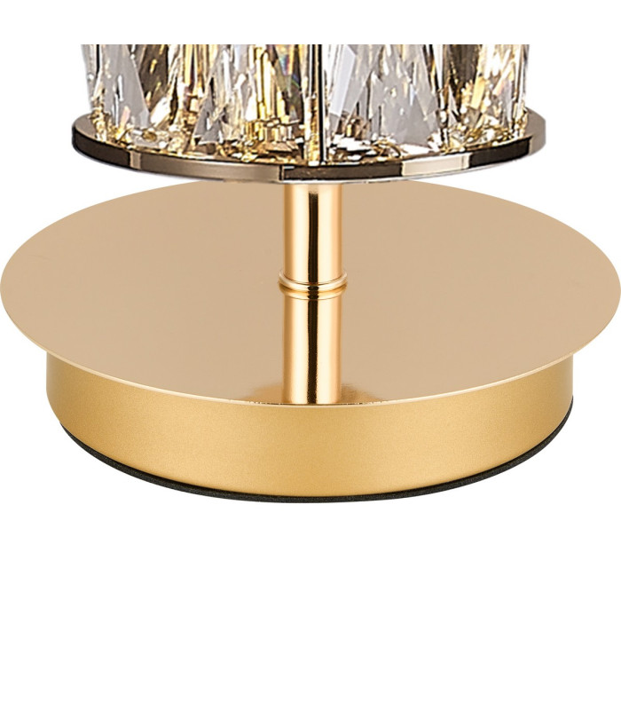 Keene 1 Light G9 Small Touch Switch Crystal Table Lamp French Gold & Clear Crystal Shade-6