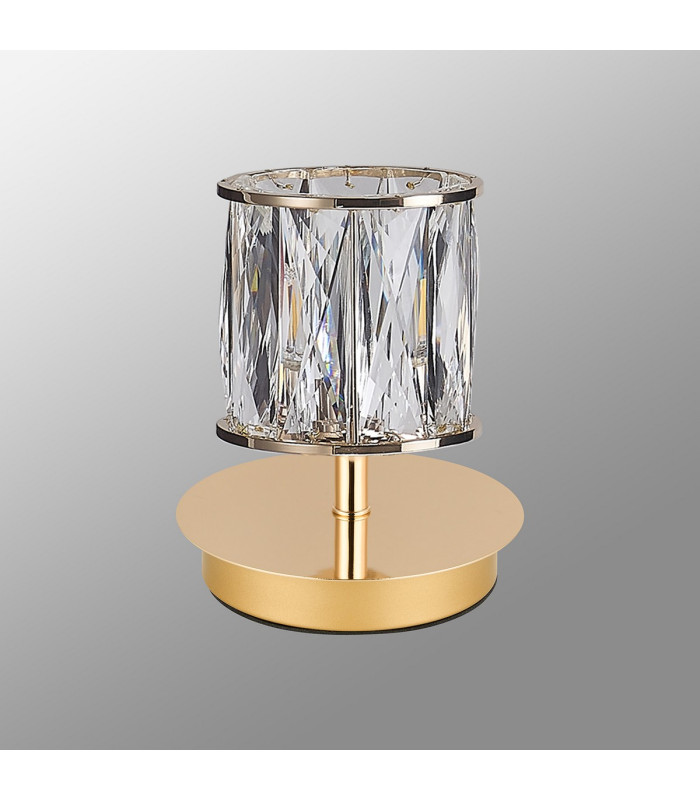 Keene 1 Light G9 Small Touch Switch Crystal Table Lamp French Gold & Clear Crystal Shade-11