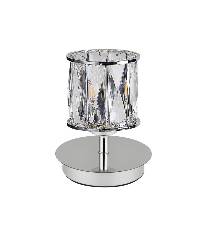 Keene 1 Light G9 Small Touch Switch Crystal Table Lamp Polished Chrome & Clear Crystal Shade-4