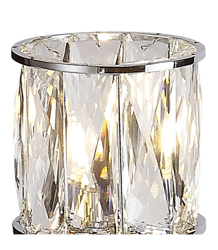 Keene 1 Light G9 Small Touch Switch Crystal Table Lamp Polished Chrome & Clear Crystal Shade-5