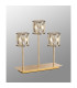 Keene 3 Light G9 Rectangular Touch Switch Crystal Table Lamp French Gold & Clear Crystal Shade-3