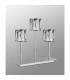Keene 3 Light G9 Rectangular Touch Switch Crystal Table Lamp Polished Chrome & Clear Crystal Shade-9