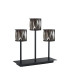 Keene 3 Light G9 Rectangular Touch Switch Crystal Table Lamp Sand Black & Smoked Crystal Shade-4