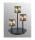 Keene 3 Light G9 Round Touch Switch Crystal Table Lamp Sand Black & Smoked Crystal Shade-3