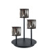 Keene 3 Light G9 Round Touch Switch Crystal Table Lamp Sand Black & Smoked Crystal Shade-4