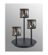 Keene 3 Light G9 Round Touch Switch Crystal Table Lamp Sand Black & Smoked Crystal Shade-9