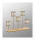 Keene 5 Light G9 Rectangular Touch Switch Crystal Table Lamp French Gold & Clear Crystal Shade-3