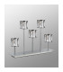 Keene 5 Light G9 Rectangular Touch Switch Crystal Table Lamp Polished Chrome & Clear Crystal Shade-9