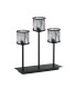 Keene 3 Light G9 Rectangular Touch Switch Crystal Table Lamp Sand Black & Clear Crystal Shade-4