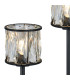 Keene 3 Light G9 Rectangular Touch Switch Crystal Table Lamp Sand Black & Clear Crystal Shade-5