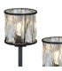 Keene 3 Light G9 Rectangular Touch Switch Crystal Table Lamp Sand Black & Clear Crystal Shade-6