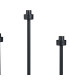 Keene 3 Light G9 Rectangular Touch Switch Crystal Table Lamp Sand Black & Clear Crystal Shade-9