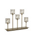 Keene 5 Light G9 Rectangular Touch Switch Crystal Table Lamp Antique Brass & Clear Crystal Shade-1