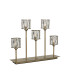 Keene 5 Light G9 Rectangular Touch Switch Crystal Table Lamp Antique Brass & Clear Crystal Shade-4
