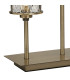 Keene 5 Light G9 Rectangular Touch Switch Crystal Table Lamp Antique Brass & Clear Crystal Shade-8