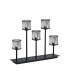 Keene 5 Light G9 Rectangular Touch Switch Crystal Table Lamp Sand Black & Clear Crystal Shade-4