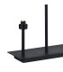 Keene 5 Light G9 Rectangular Touch Switch Crystal Table Lamp Sand Black & Clear Crystal Shade-9