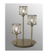 Keene 3 Light G9 Round Touch Switch Crystal Table Lamp Antique Brass & Clear Crystal Shade-3