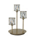 Keene 3 Light G9 Round Touch Switch Crystal Table Lamp Antique Brass & Clear Crystal Shade-4
