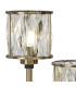Keene 3 Light G9 Round Touch Switch Crystal Table Lamp Antique Brass & Clear Crystal Shade-5