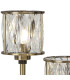 Keene 3 Light G9 Round Touch Switch Crystal Table Lamp Antique Brass & Clear Crystal Shade-6