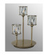 Keene 3 Light G9 Round Touch Switch Crystal Table Lamp Antique Brass & Clear Crystal Shade-11