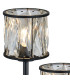 Keene 3 Light G9 Round Touch Switch Crystal Table Lamp Sand Black & Clear Crystal Shade-5
