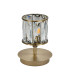 Keene 1 Light G9 Small Touch Switch Crystal Table Lamp Antique Brass & Clear Crystal Shade-4