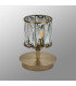 Keene 1 Light G9 Small Touch Switch Crystal Table Lamp Antique Brass & Clear Crystal Shade-9