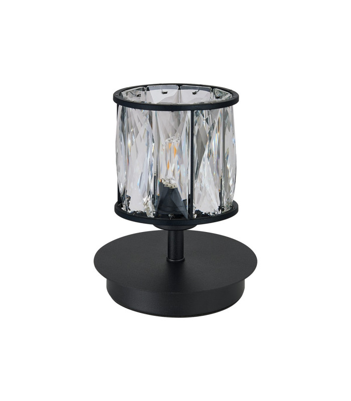 Keene 1 Light G9 Small Touch Switch Crystal Table Lamp Sand Black & Clear Crystal Shade-4