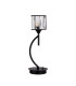 Keene 1 Light G9 Vertical Crystal Table Lamp Sand Black & Clear Crystal Shade-5