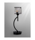 Keene 1 Light G9 Vertical Crystal Table Lamp Sand Black & Clear Crystal Shade-14