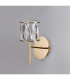 Keene 1 Light G9 Switched Wall Lamp French Gold / Clear Crystal Shade-8
