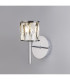 Keene 1 Light G9 Switched Wall Lamp Polished Chrome / Clear Crystal Shade-3