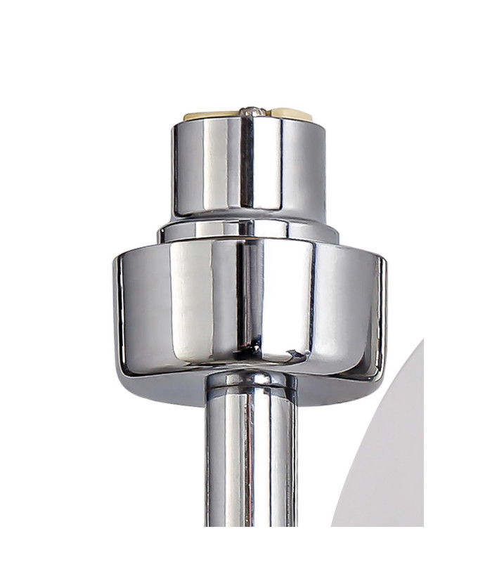 Keene 1 Light G9 Switched Wall Lamp Polished Chrome / Clear Crystal Shade-5