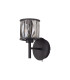 Keene 1 Light G9 Switched Wall Lamp Satin Black / Smoke Crystal Shade-4