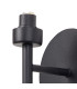 Keene 1 Light G9 Switched Wall Lamp Satin Black / Smoke Crystal Shade-9