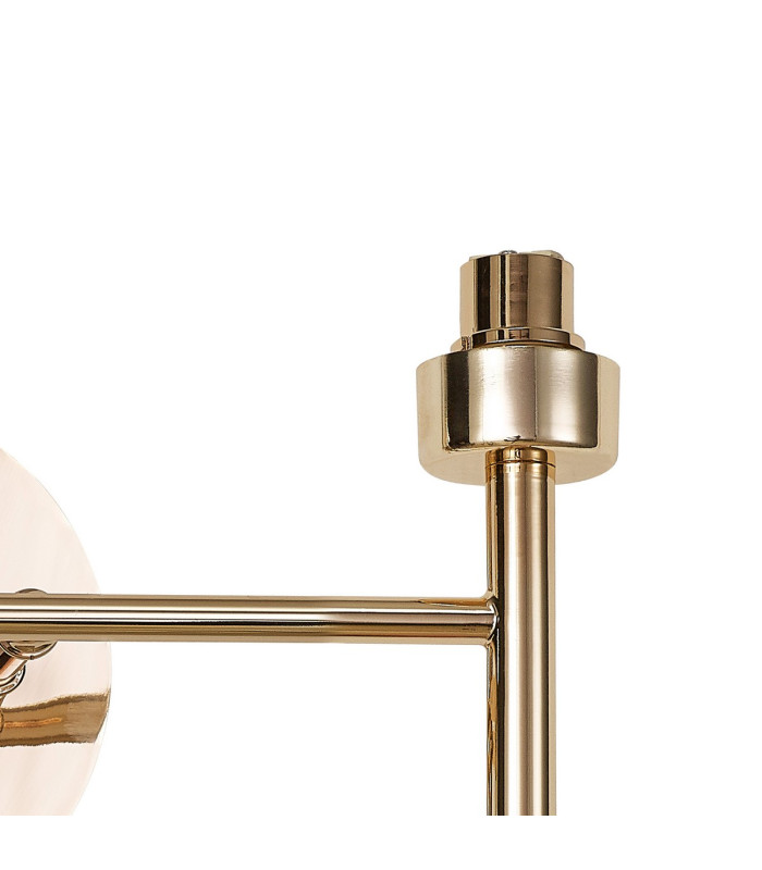 Keene 2 Light G9 Switched Wall Lamp French Gold / Clear Crystal Shade-6