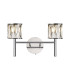 Keene 2 Light G9 Switched Wall Lamp Polished Chrome / Clear Crystal Shade-1