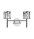 Keene 2 Light G9 Switched Wall Lamp Polished Chrome / Clear Crystal Shade-4