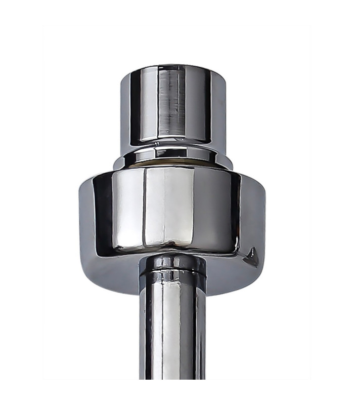 Keene 2 Light G9 Switched Wall Lamp Polished Chrome / Clear Crystal Shade-5