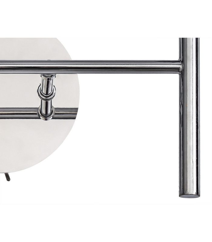 Keene 2 Light G9 Switched Wall Lamp Polished Chrome / Clear Crystal Shade-7