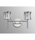 Keene 2 Light G9 Switched Wall Lamp Polished Chrome / Clear Crystal Shade-10