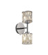 Keene 2 Light G9 Switched Up / Down Wall Lamp Polished Chrome / Clear Crystal Shade-1
