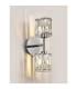 Keene 2 Light G9 Switched Up / Down Wall Lamp Polished Chrome / Clear Crystal Shade-3