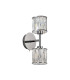 Keene 2 Light G9 Switched Up / Down Wall Lamp Polished Chrome / Clear Crystal Shade-4