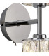 Keene 2 Light G9 Switched Up / Down Wall Lamp Polished Chrome / Clear Crystal Shade-6