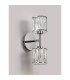 Keene 2 Light G9 Switched Up / Down Wall Lamp Polished Chrome / Clear Crystal Shade-11