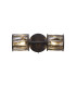 Keene 2 Light G9 Switched Up / Down Wall Lamp Satin Black / Smoke Crystal Shade-5