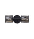 Keene 2 Light G9 Switched Up / Down Wall Lamp Satin Black / Smoke Crystal Shade-7